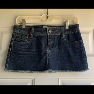 Denim mini skirt